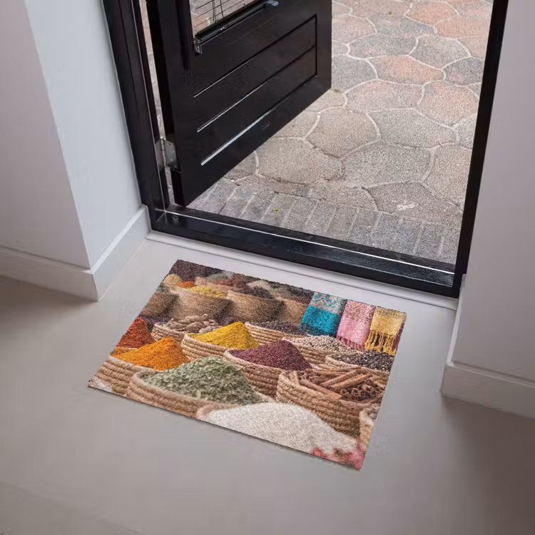 Doormat - Herbs - Baskets - Oriental - Kruiden - Manden - Oosters Deurmat klein