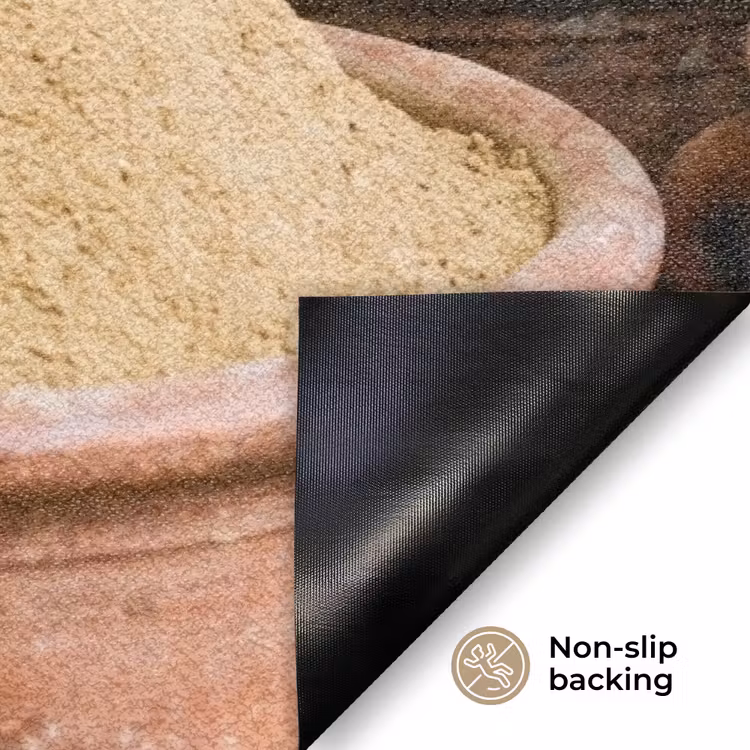Doormat - Herbs - Jars - Asian - Kruiden - Potten - Oosters Deurmat klein