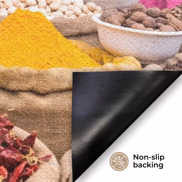 Doormat - Herbs - Market - Pink - Kruiden - Markt - Roze Deurmat klein