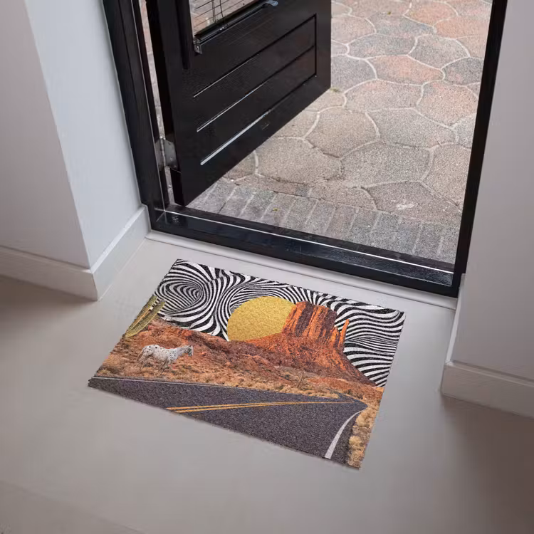 Doormat - Horse - Desert - Nature - Paard - Woestijn - Natuur Deurmat klein