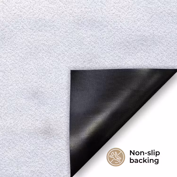 Paard - Kop - Winter - Dieren - Wit Deurmat klein -antislip_EN