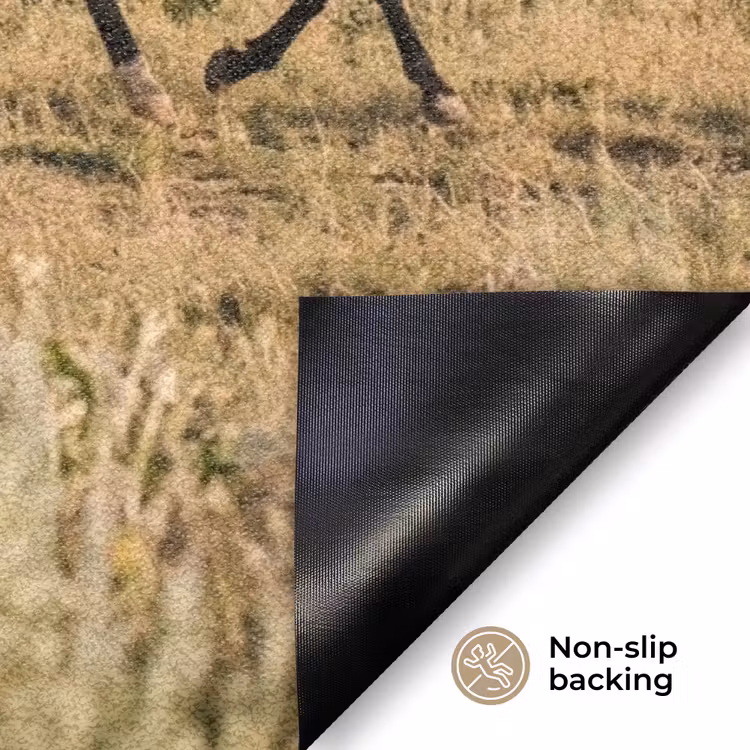 Paarden - Kudde - Bergen - Vrijheid - Wild Deurmat klein -antislip_EN