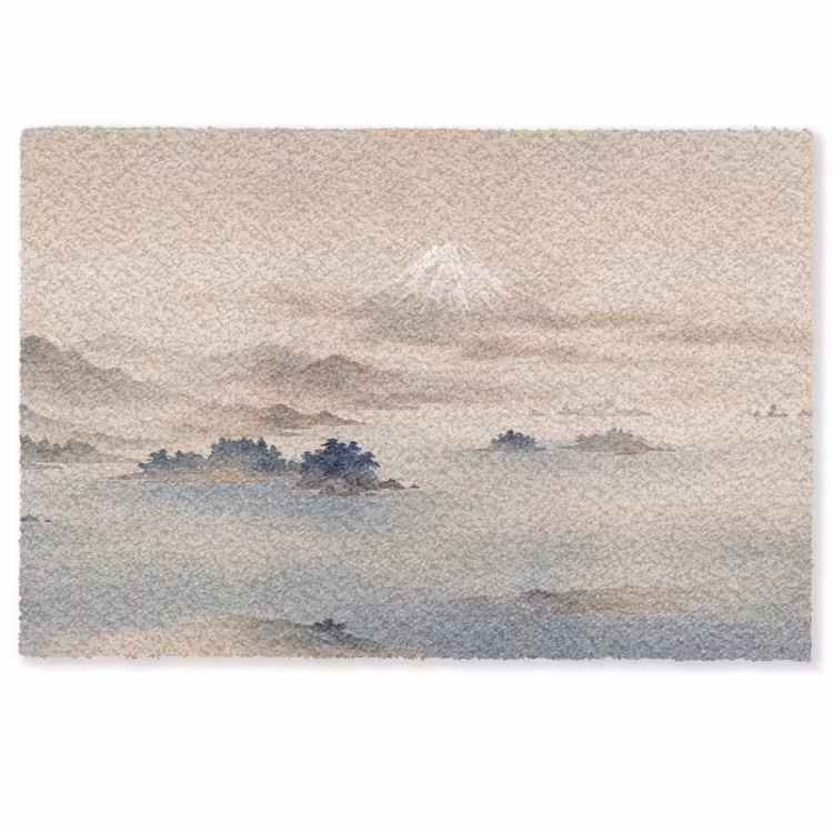Japans - Landschap - Beige Deurmat klein -zkaufland3d