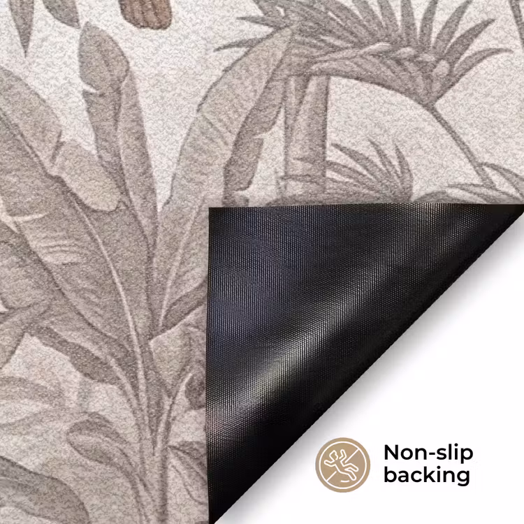 Jungle - Dieren - Palmbomen Deurmat klein -antislip_EN