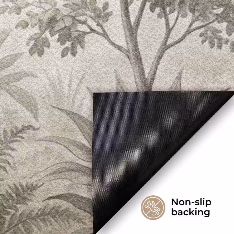 Jungle - Palmbomen - Natuur Deurmat klein -antislip_EN