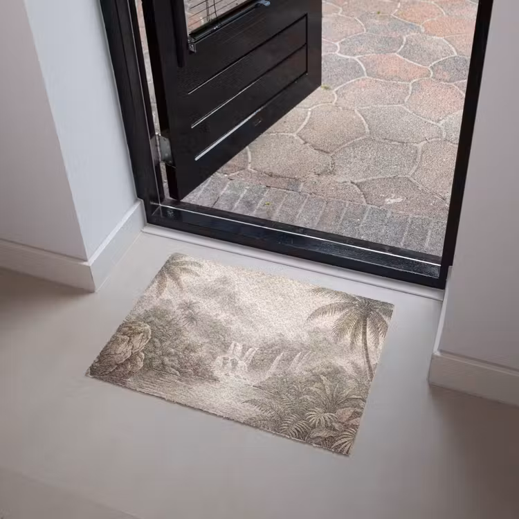 Jungle - Watervallen - Tropisch - Illustratie Deurmat klein -sfeer5