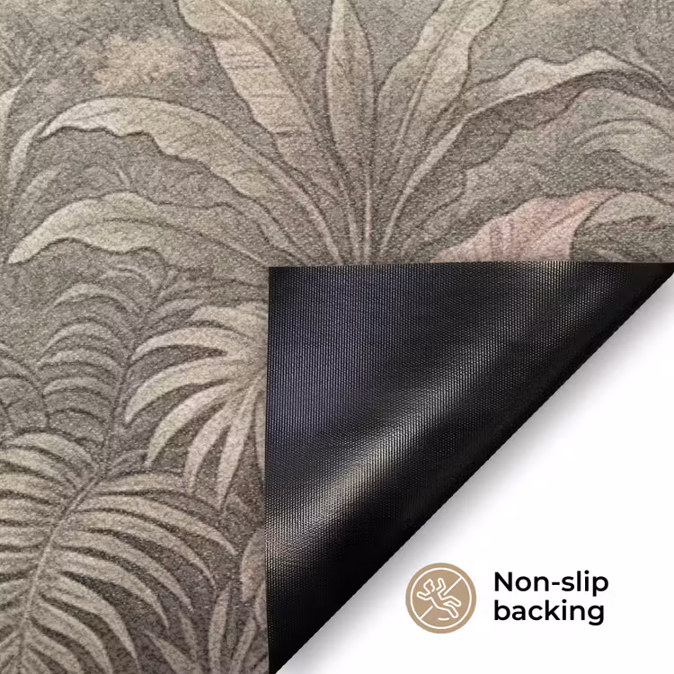 Jungle - Watervallen - Tropisch - Illustratie Deurmat klein -antislip_EN