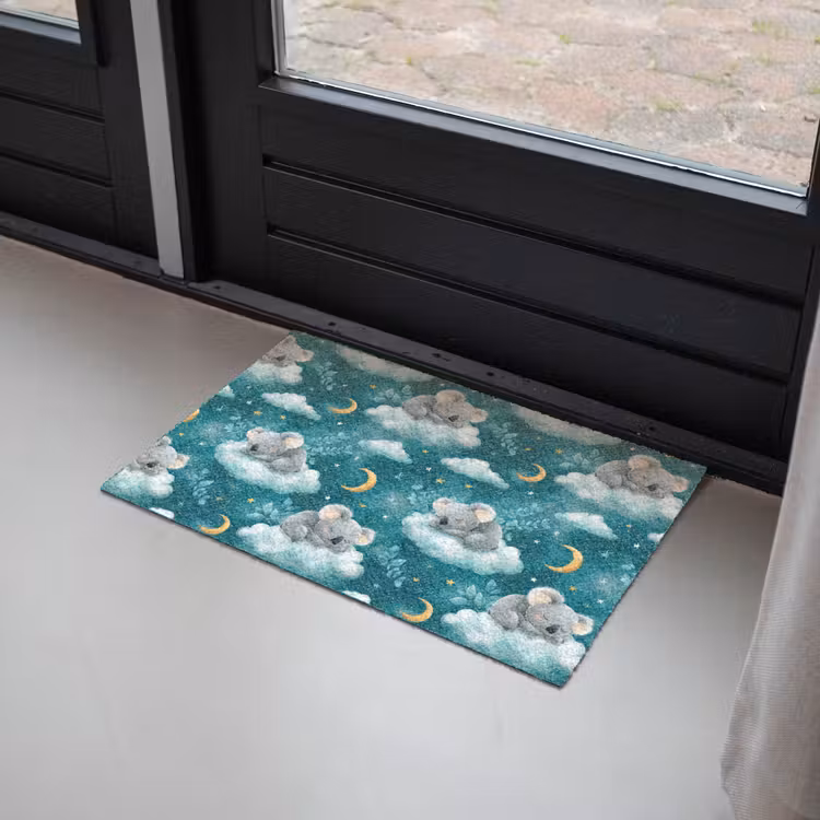 Koala's - Betoverend - Blauw Deurmat klein 898 -sfeer2