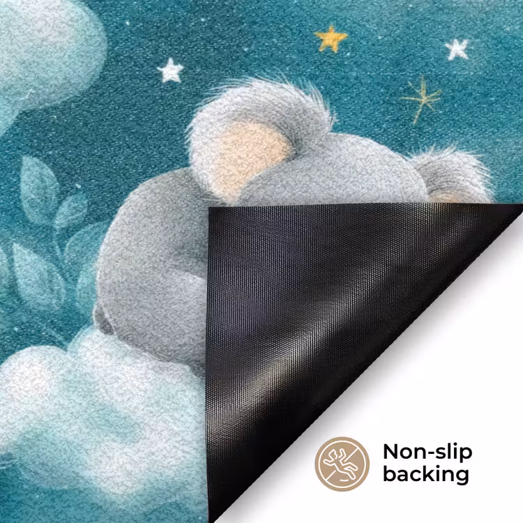 Koala's - Betoverend - Blauw Deurmat klein 898 -antislip_EN
