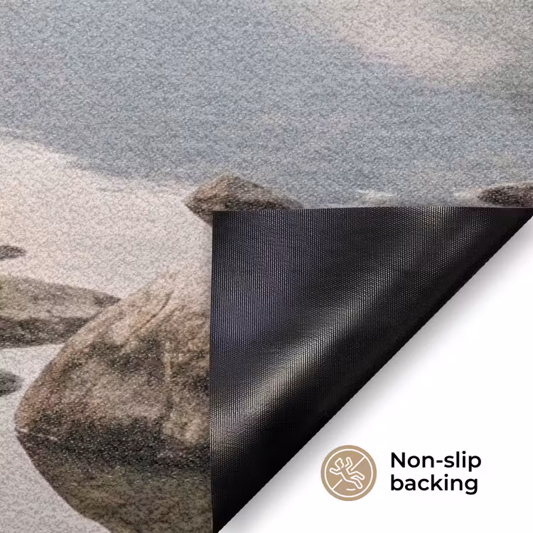 Meer - Bergen - Landschap - Groen Deurmat klein -antislip_EN