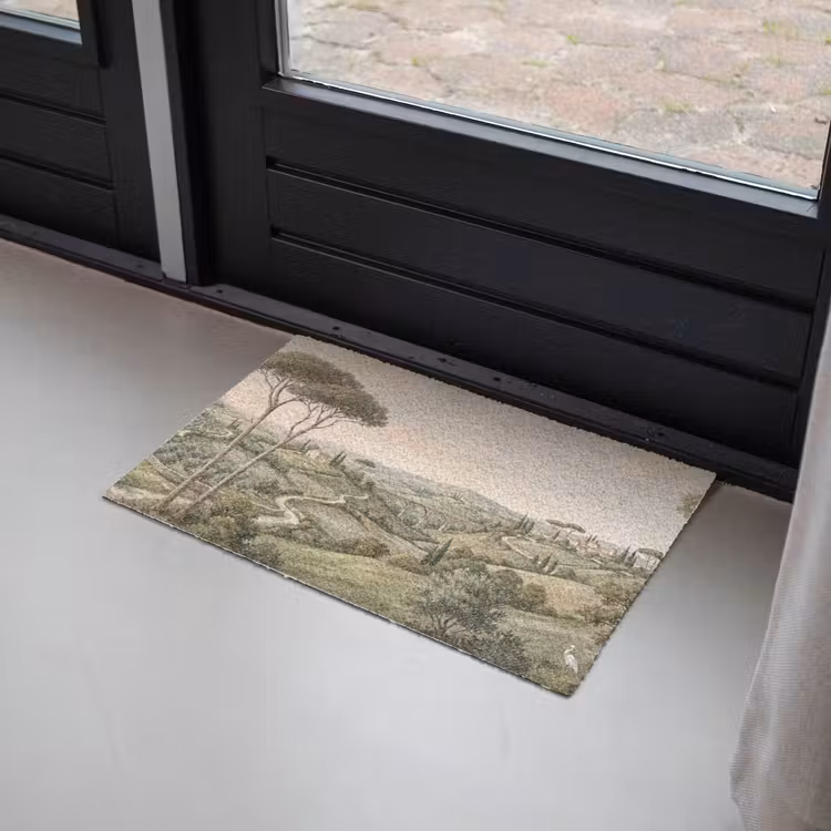 Landschap - Heuvels - Zandpad - Groen Deurmat klein -sfeer2