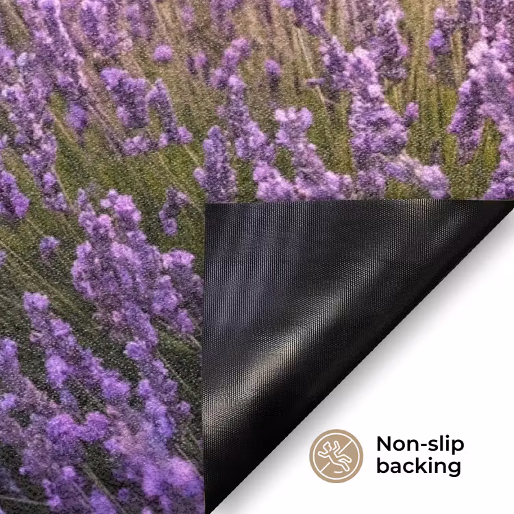 Lavendel - Veld - Natuur - Paars Deurmat klein -antislip_EN