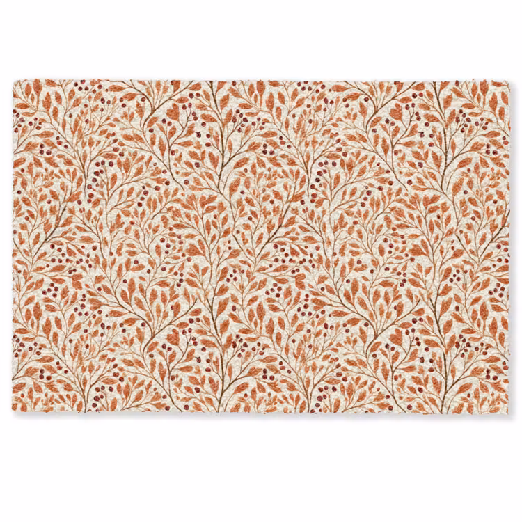 Bladeren - Botanisch  - Terracotta Deurmat klein 898 -zkaufland3d