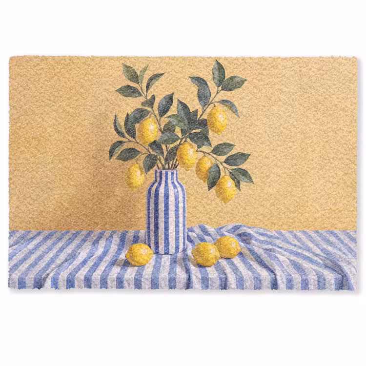 Doormat - Lemon - Still Life - Modern - Citroen - Stilleven - Modern Deurmat klein