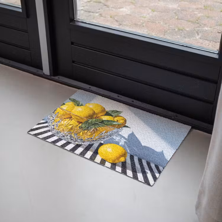 Doormat - Lemons - Fruit - Yellow - Citroenen - Fruit - Geel Deurmat klein