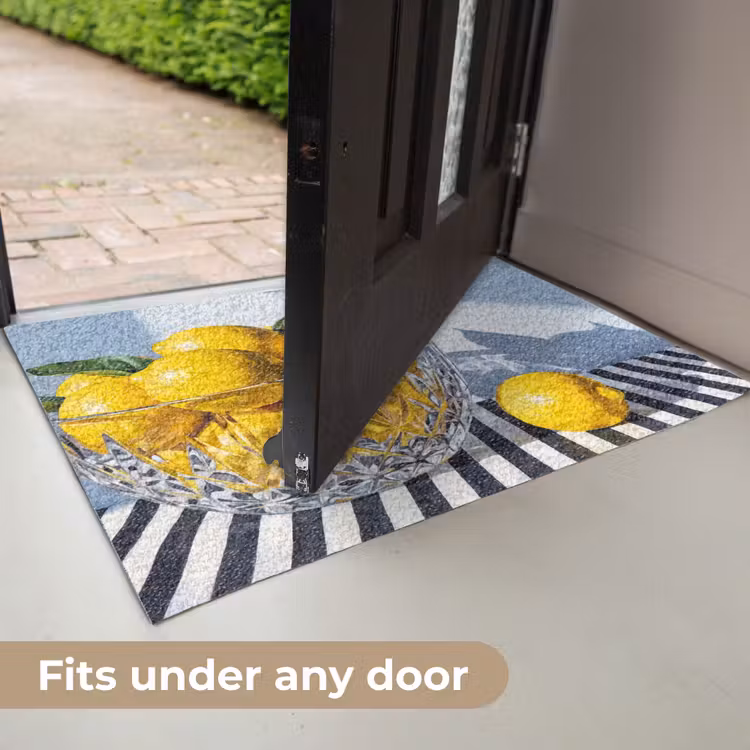 Doormat - Lemons - Fruit - Yellow - Citroenen - Fruit - Geel Deurmat klein