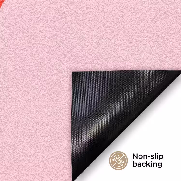 Lippen - Tong - Pop-art - Kleurrijk - Roze Deurmat klein -antislip_EN