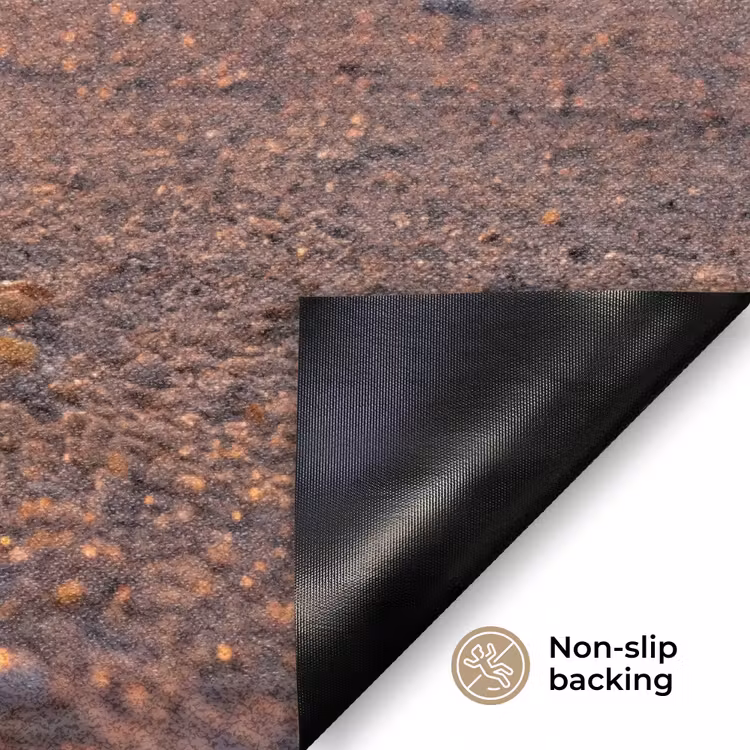 Kreeft - Strand - Natuur - Zonsondergang - Oranje Deurmat klein -antislip_EN
