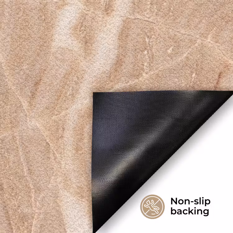 Marmer - Ader - Natuur - Abstract - Beige Deurmat klein -antislip_EN