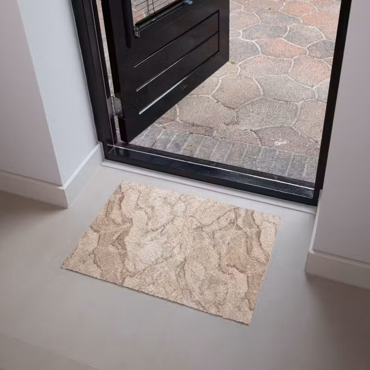 Marmer - Aderen - Textuur - Beige - Modern Deurmat klein -sfeer5