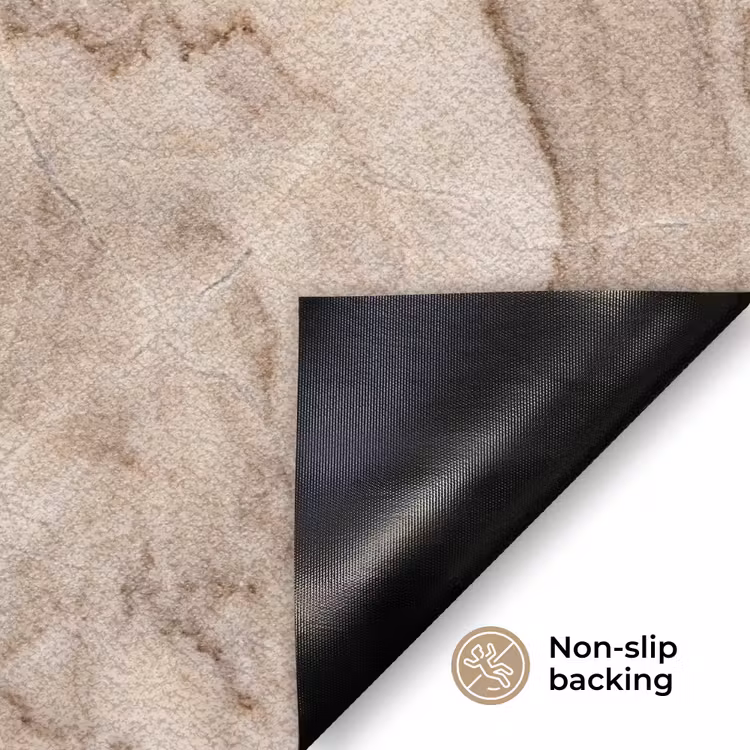 Marmer - Aderen - Textuur - Beige - Modern Deurmat klein -antislip_EN