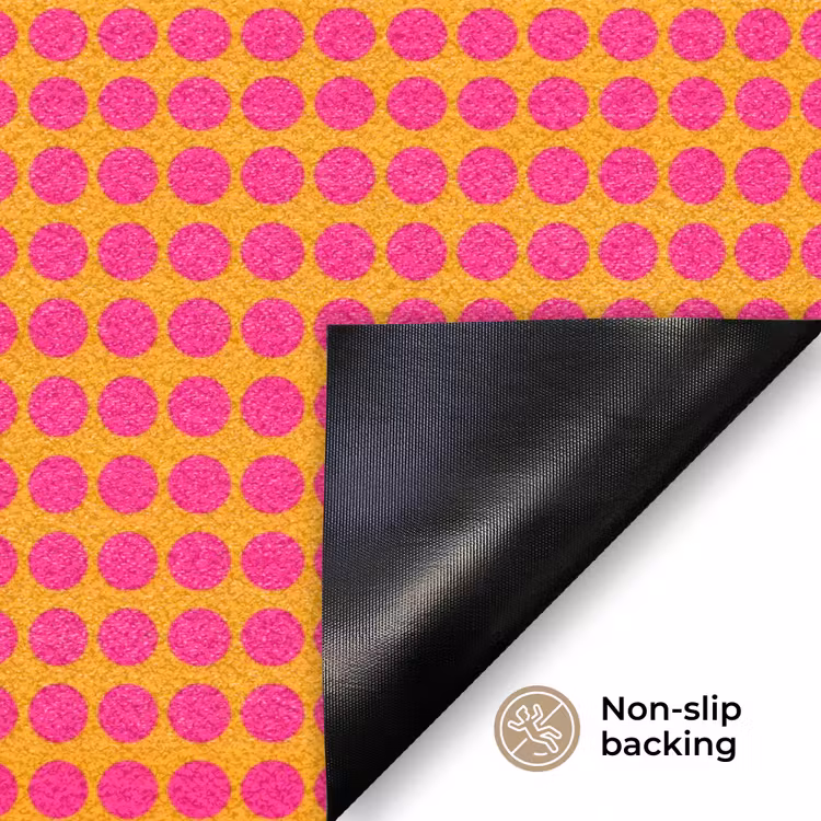Modern - Stippen - Oranje Deurmat klein 898 -antislip_EN