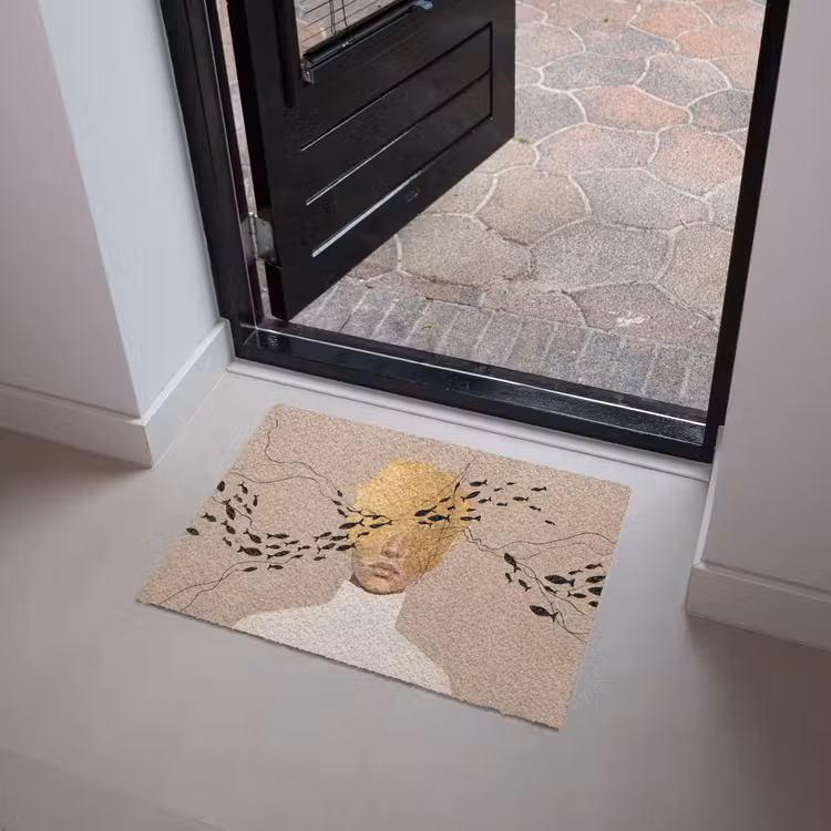 Modern - Vrouw - Goud Deurmat klein -sfeer5