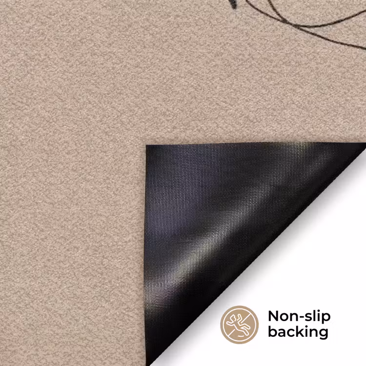 Modern - Vrouw - Goud Deurmat klein -antislip_EN