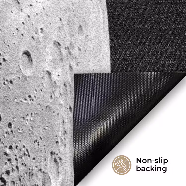 Doormat - Moon - Craters - Space - Maan - Kraters - Ruimte Deurmat klein