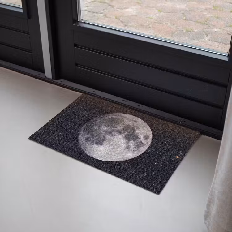 Doormat - Moon - Stars - Space - Maan - Sterren - Ruimte Deurmat klein