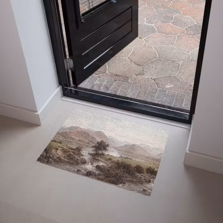 Berglandschap - Meer - Bergen - Vallei - Klassiek Deurmat klein -sfeer5
