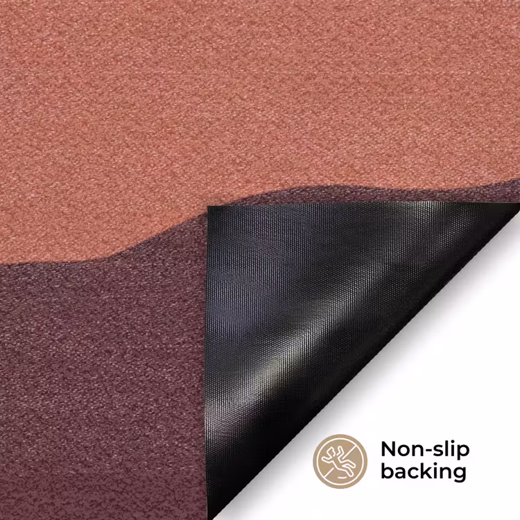 Natuur - Heuvels - Abstract - Modern - Oranje Deurmat klein -antislip_EN