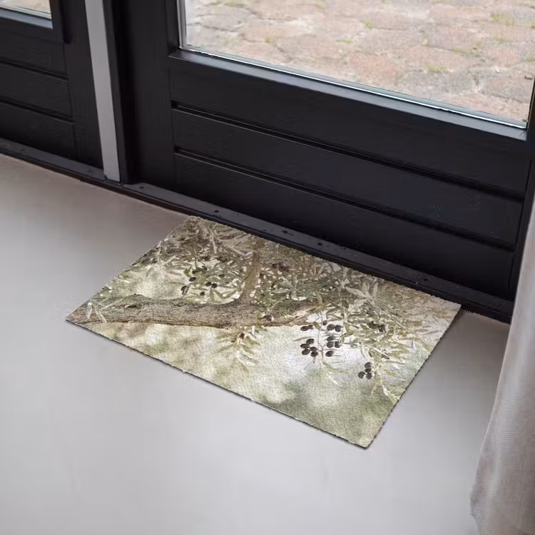 Doormat - Olive tree - branch - green - Olijfboom - tak - groen Deurmat klein