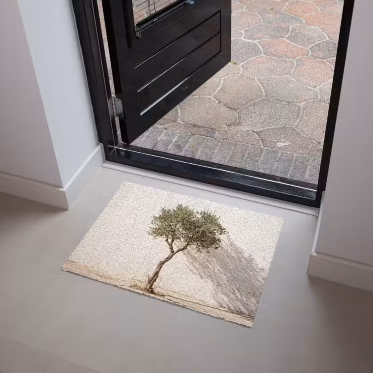 Doormat - Olive Tree - Wall - White - Olijfboom - muur - wit Deurmat klein