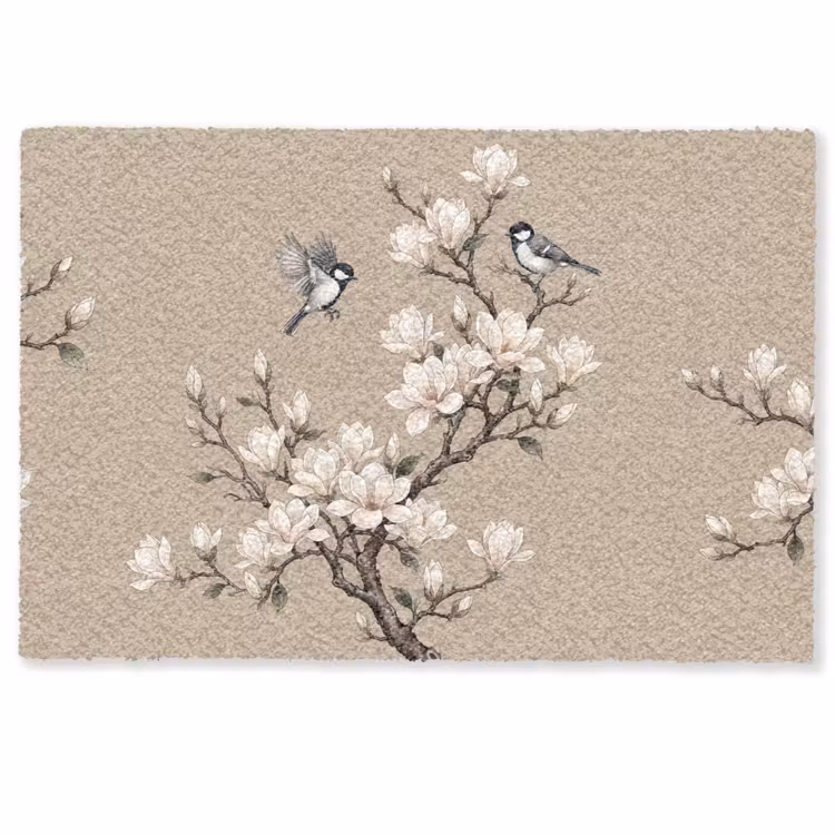 Oosters - Vogels - Beige Deurmat klein -zkaufland3d