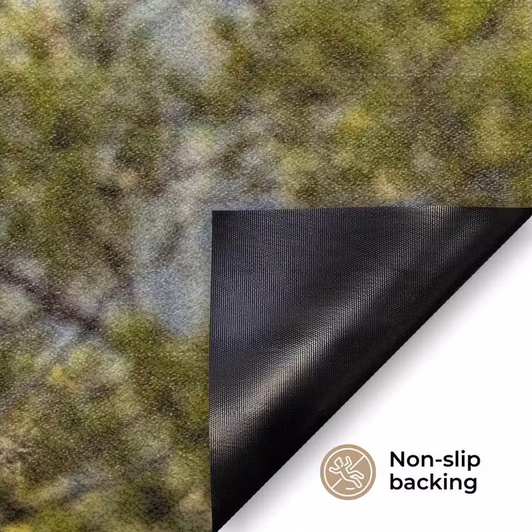 Uil - Oehoe - Bomen - Natuur Deurmat klein -antislip_EN