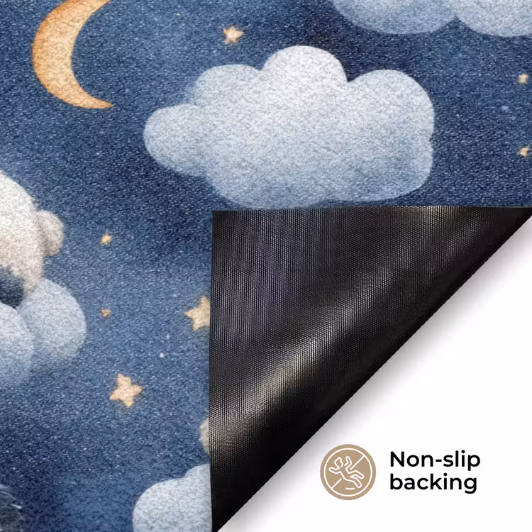 Panda's - Slapen - Blauw Deurmat klein 898 -antislip_EN