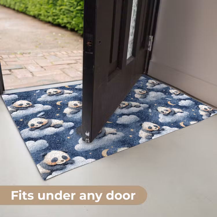 Panda's - Slapen - Blauw Deurmat klein 898 -USP_EN