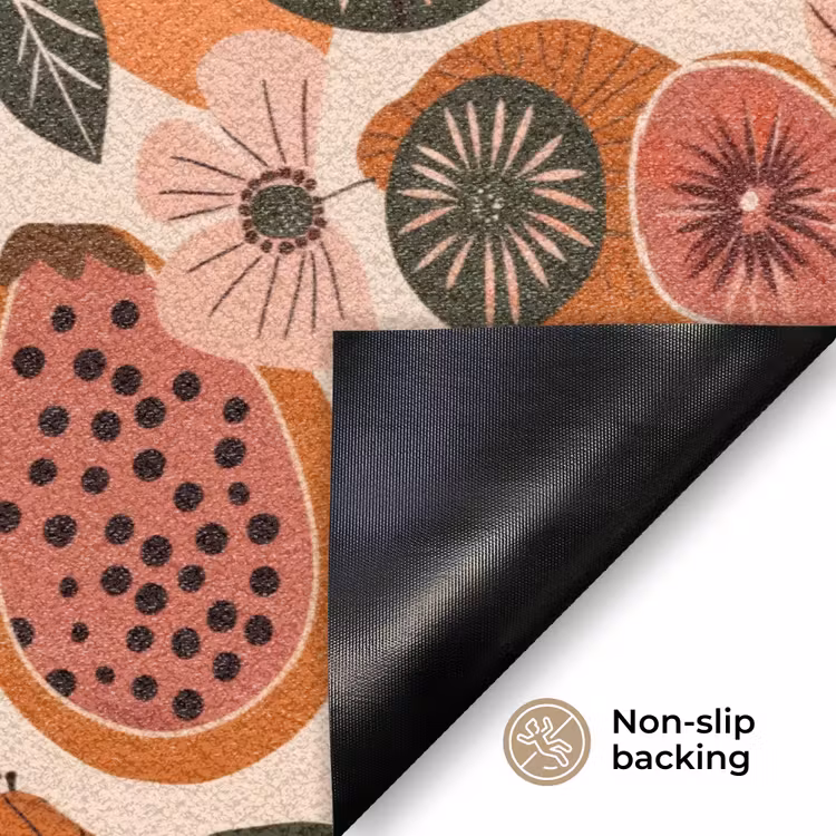 Papaja - Bloesem - Oranje Deurmat klein 898 -antislip_EN
