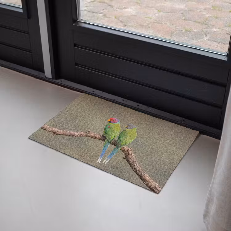 Papagaai - Tak - Natuur - Kleurrijk Deurmat klein -sfeer2