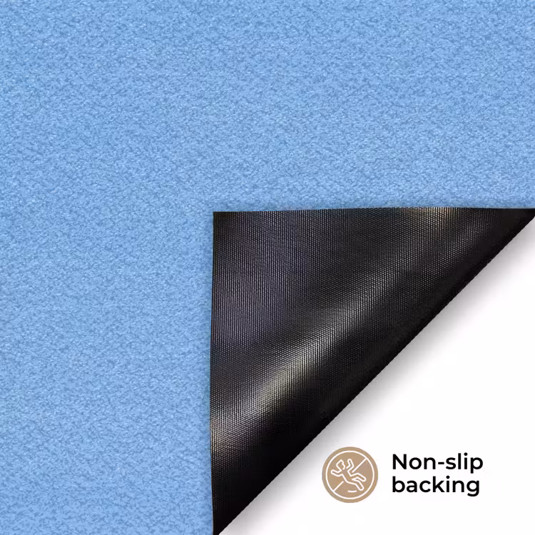 Papagaai - Vliegen - Blauw - Geel Deurmat klein -antislip_EN