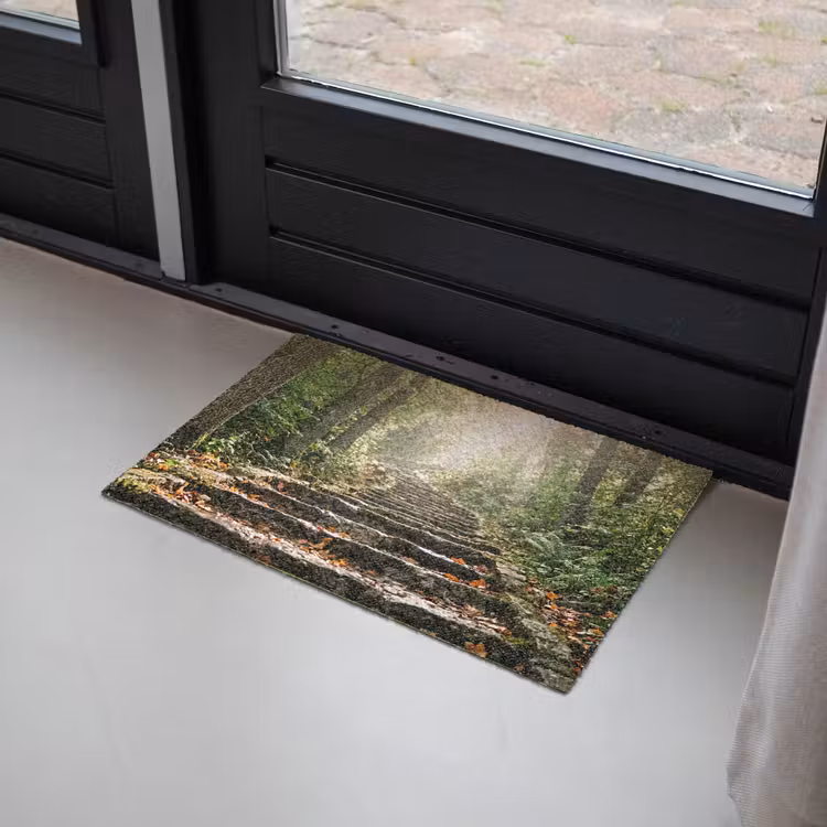 Stenen - Trap - Bos - Natuur Deurmat klein -sfeer2