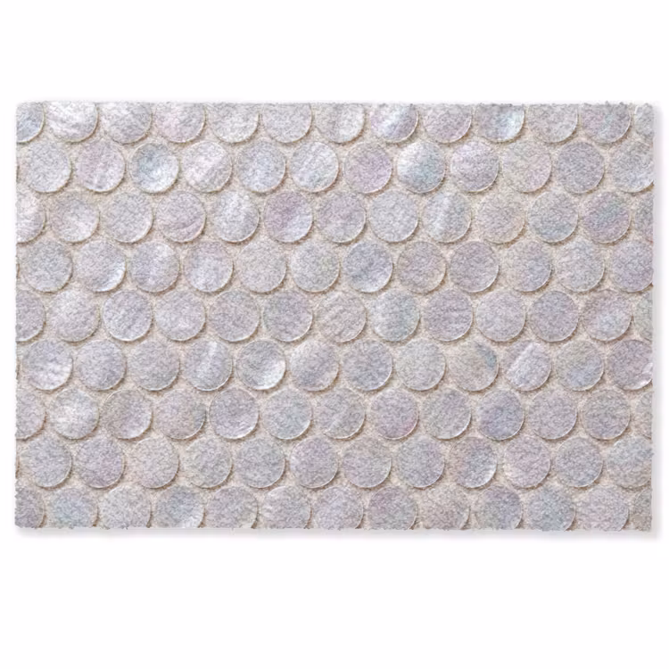 Patroon - Cirkels - Abstract - Modern - Wit Deurmat klein -zkaufland3d