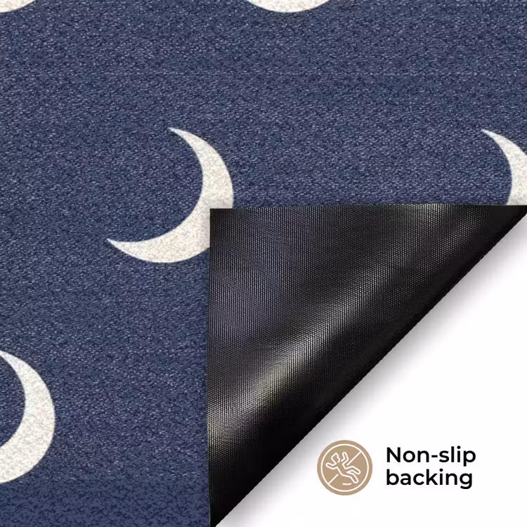Patroon - Manen - Blauw Deurmat klein 898 -antislip_EN