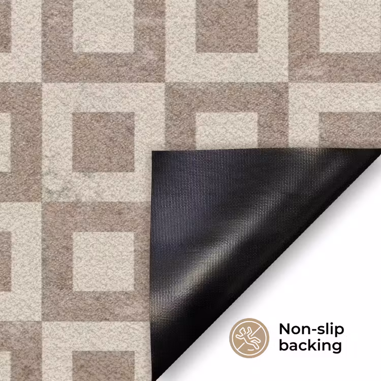 Patroon - Marmer - Beige Deurmat klein 898 -antislip_EN