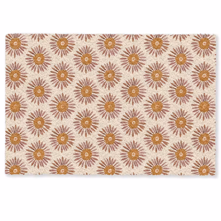 Patroon - Retro - Bruin Deurmat klein 898 -zkaufland3d