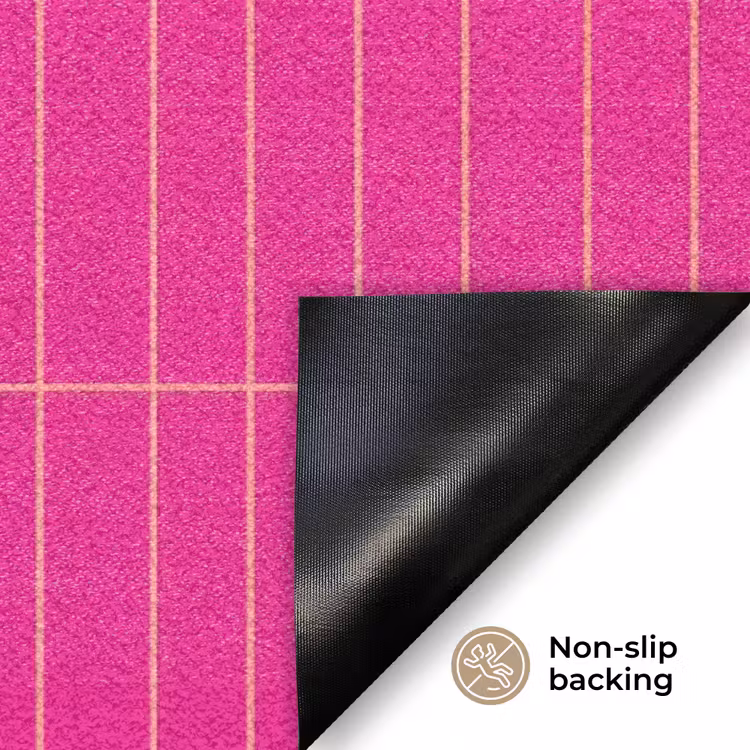 Patroon - Tegel - Magenta - Roze Deurmat klein 898 -antislip_EN