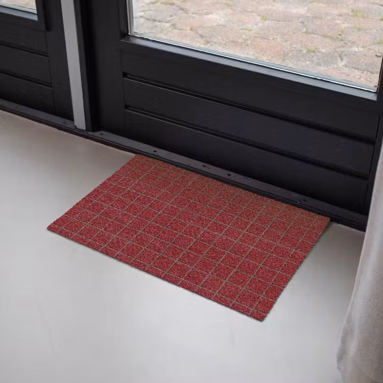 Patroon - Tegels - Burgundy Deurmat klein 898 -sfeer2