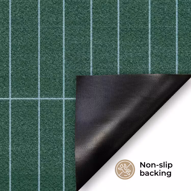 Patroon - Tegels - Donkergroen Deurmat klein 898 -antislip_EN