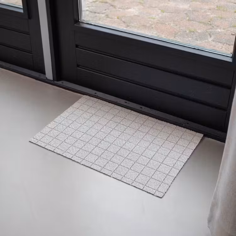 Patroon - Tegels - Licht - Grijs Deurmat klein 898 -sfeer2